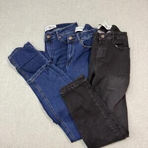 Barbell Apparel 3 Pair Lot Jeans Mens 30x32 Blue Black Slim Fit Stretch Denim